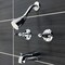 Kingston Brass Two-Handle Tub and Shower Faucet, Polished Chrome KB241AKL - alternate 2